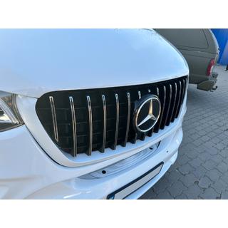 Przedni Grill Panamericana GT Chrom Premium V1 Mercedes Sprinter W907/W910 2018- zdjęcia 3