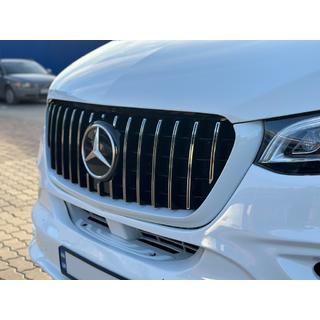 Przedni Grill Panamericana GT Chrom Premium V1 Mercedes Sprinter W907/W910 2018- zdjęcia 2