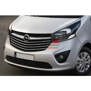 Nakładki na Grille Carmos Stal Nierdzewna Opel Vivaro 2015-2019 zdjęcia 1