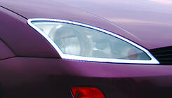 Ford Focus I 1998-2005 Nakladki na Reflektory Chromowane (2 szt, plastik) zdjęcia 1
