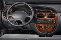 Renault Scenic 1998-2003 Nakładki na deskę rozdzielczą (Meric, Turcja) Drewno zdjęcia 1
