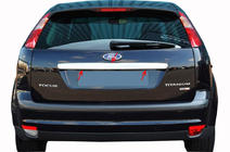 Ford Focus II 2005-2008 Listwa chromowana na klapę bagażnika (SW, stal nierdzewna) zdjęcia 5