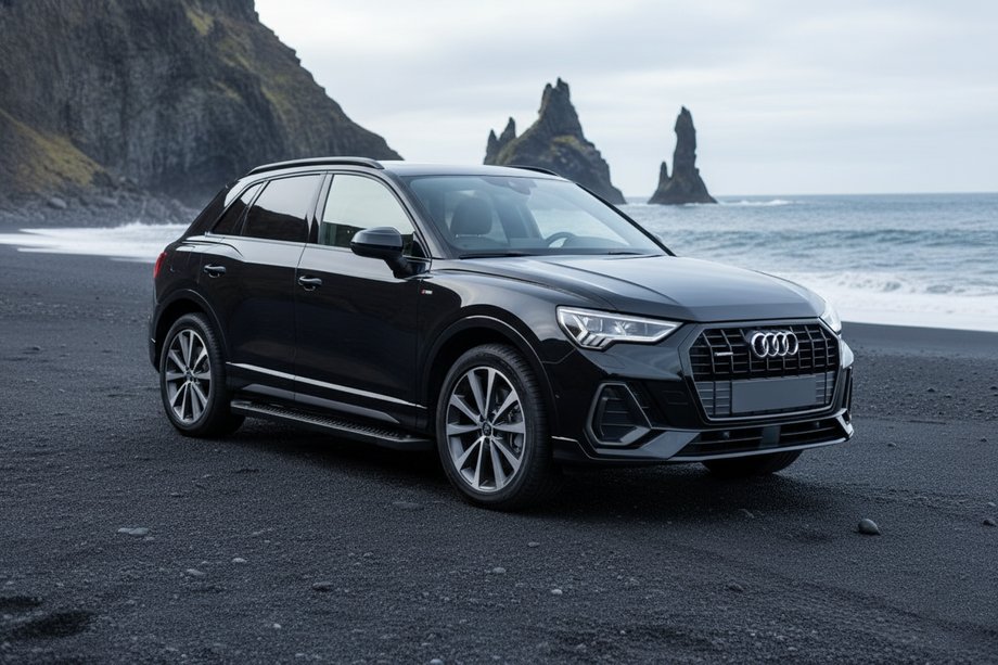 Audi Q3 2019–2025 Progi Boczné Allmond Black (2 szt., Aluminium) Image