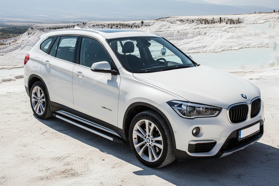 BMW X1 F48 2015-2022 Progi Boczné Maya V1 (2 szt., Aluminium) Image