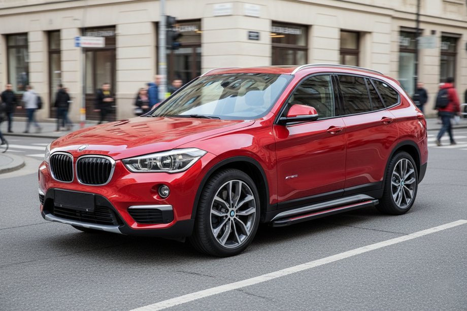 BMW X1 F48 2015-2022 Progi Boczné Maya Red (2 szt., Aluminium) Image