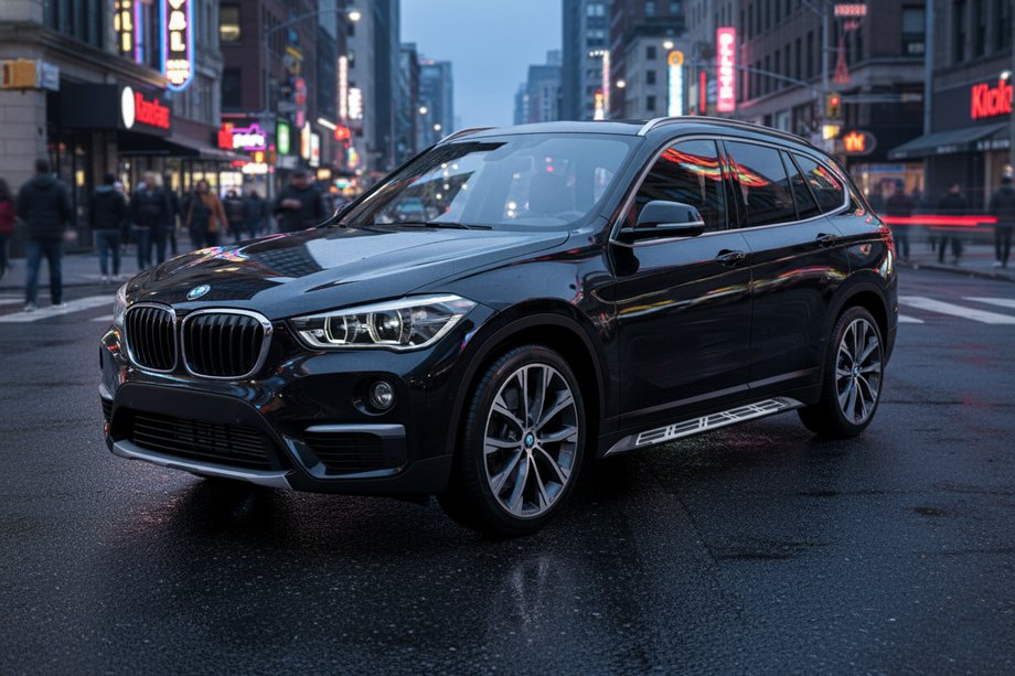 BMW X1 F48 2015-2022 Progi Boczné Sunrise (2 szt., Aluminium) Image