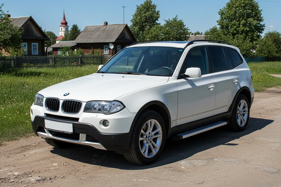 BMW X3 E83 2003-2010 Progi Boczne Maya V2 (2 szt., Aluminium) Image