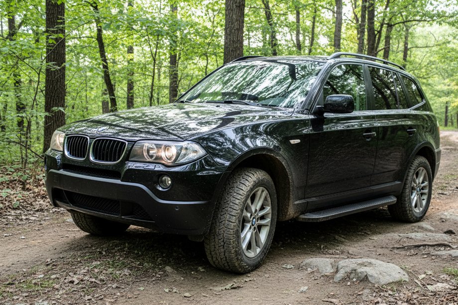 BMW X3 E83 2003-2010 Progi Boczné Tayga Black (2 szt., Aluminium) Image