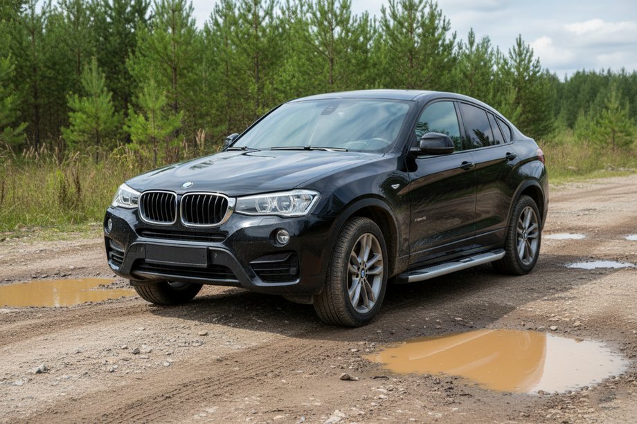BMW X4 F26 2014-2018 Progi Boczne Mevsim Grey (2 szt., Aluminium) Image