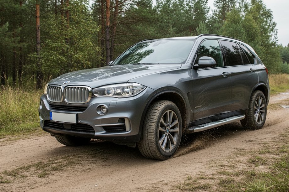 BMW X5 F15 2013-2018 Progi Boczne Mevsim Grey (2 szt., Aluminium) Image