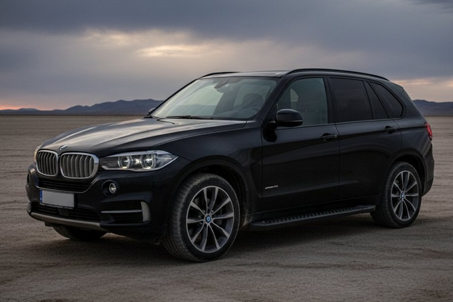 BMW X5 F15 2013-2018 Progi Boczné Allmond Black (2 szt., Aluminium) Image