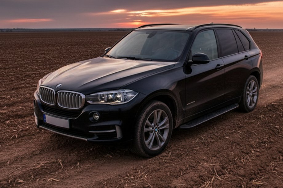BMW X5 F15 2013-2018 Progi Boczné Tayga Black (2 szt., Aluminium) Image