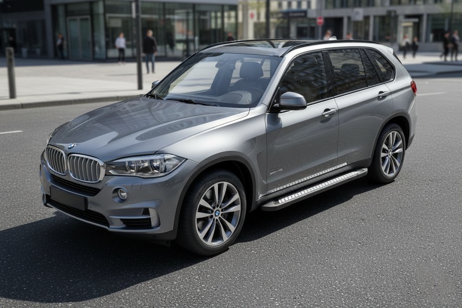 BMW X5 F15 2013-2018 Progi Boczné Vision New Black (2 szt., Aluminium) Image
