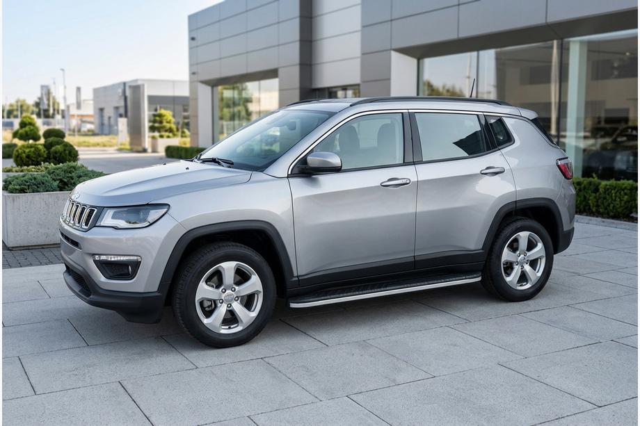 Jeep Compass 2016- Progi Boczné Bosphore Grey (2 szt., Aluminium) Image