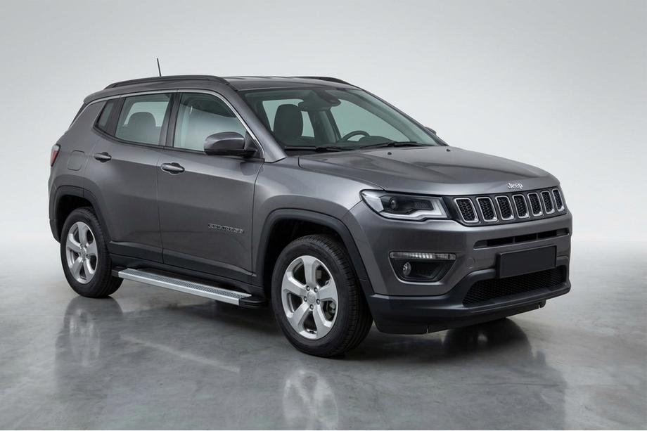 Jeep Compass 2016- Progi Boczne Maya V2 (2 szt., Aluminium) Image
