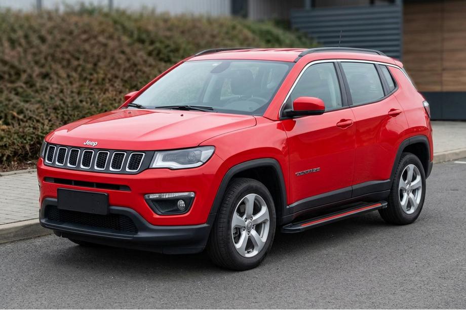 Jeep Compass 2016- Progi Boczné Maya Red (2 szt., Aluminium) Image