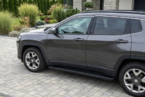Jeep Compass 2016- Progi Boczné Allmond Black (2 szt., Aluminium) zdjęcia 1