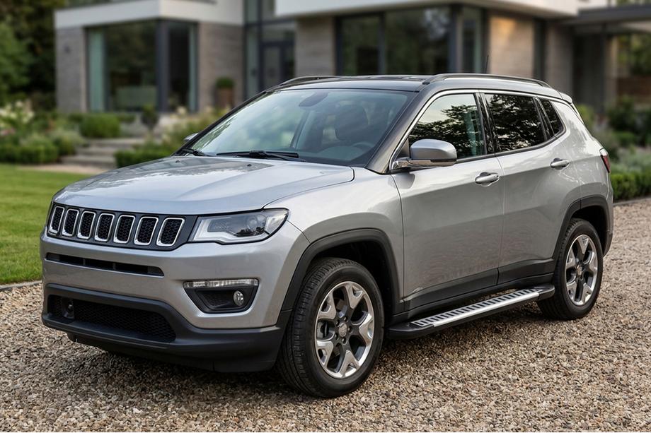 Jeep Compass 2016- Progi Boczne Line (2 szt., Aluminium) Image