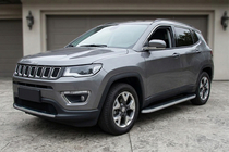 Jeep Compass 2016- Progi Boczne Tayga Grey (2 szt., Aluminium) zdjęcia 1