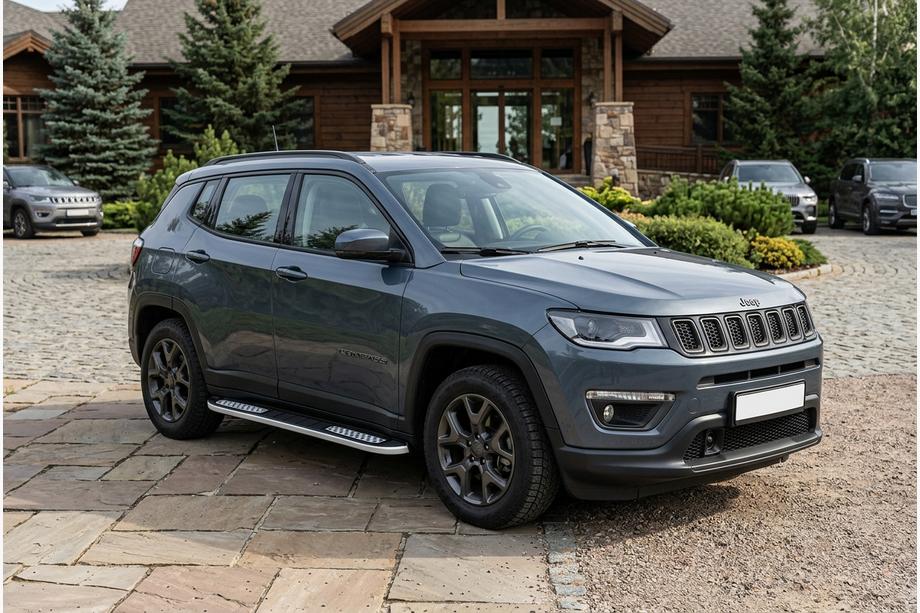 Jeep Compass 2016- Progi Boczné Tayga V2 (2 szt., Aluminium) Image