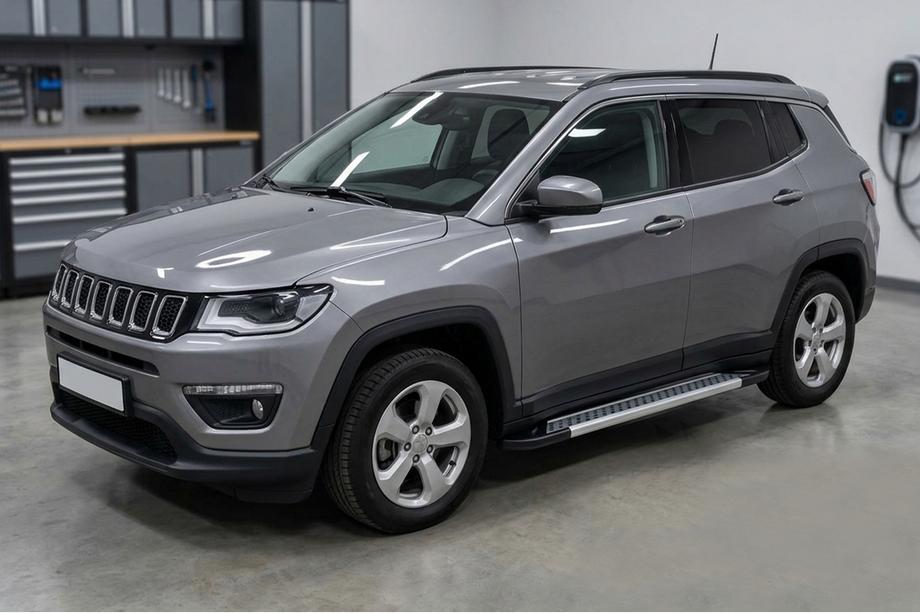 Jeep Compass 2016- Progi Boczné Vision New Grey (2 szt., Aluminium) Image