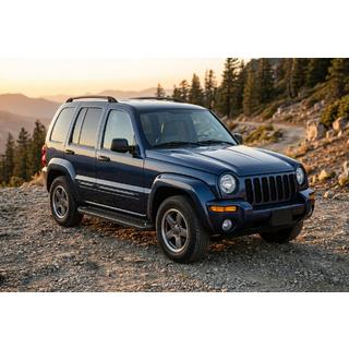 Progi Boczné Allmond Black (2 szt., Aluminium) Jeep Cherokee/Liberty 2002-2007 zdjęcia 1