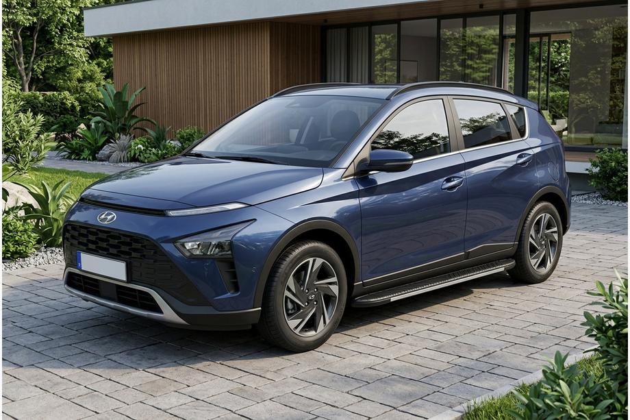 Hyundai Bayon 2021- Progi Boczné Bosphore Grey (2 szt., Aluminium) Image