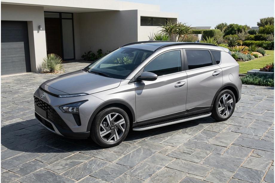 Hyundai Bayon 2021- Progi Boczne Tayga Grey (2 szt., Aluminium) Image