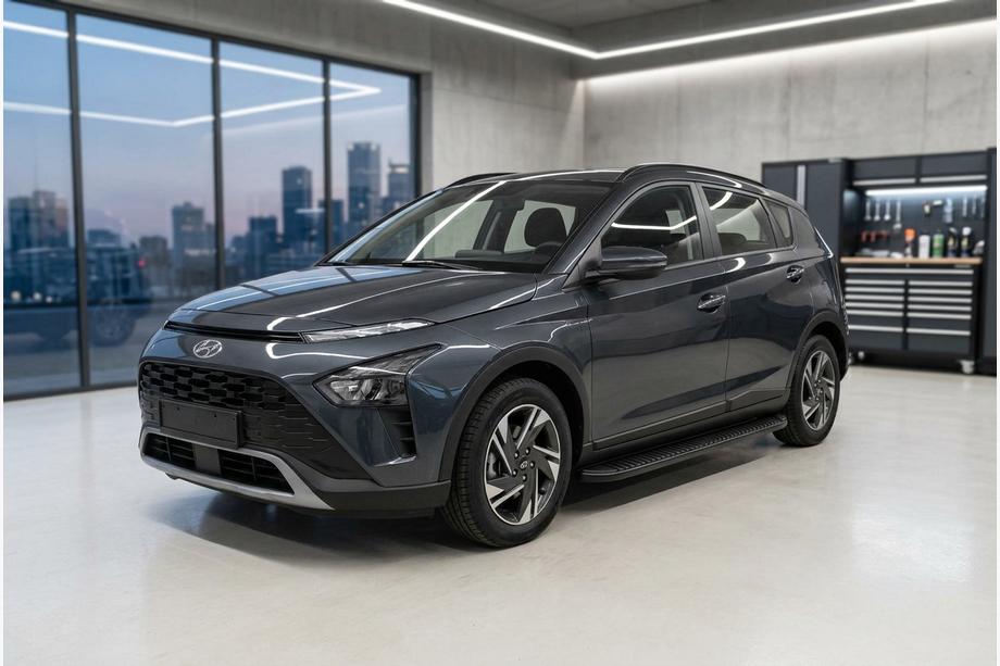 Hyundai Bayon 2021- Progi Boczné Tayga Black (2 szt., Aluminium) Image