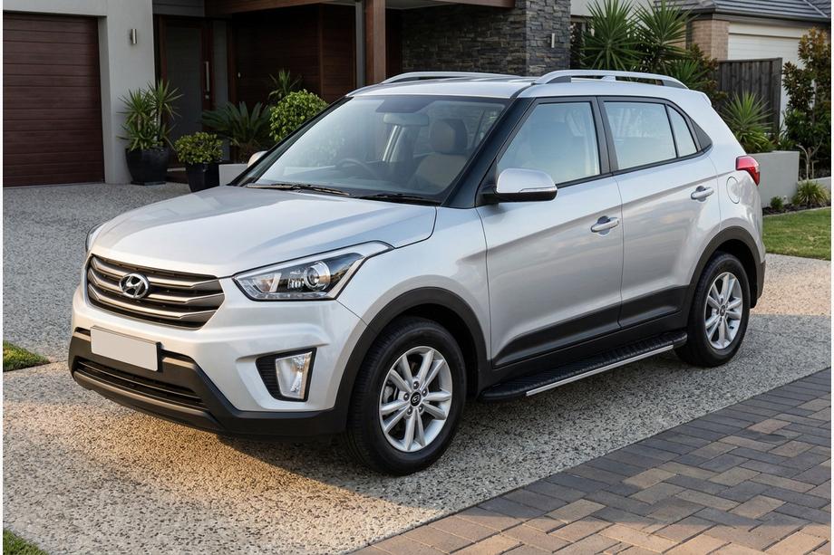 Hyundai Creta 2014-2020 Progi Boczné Bosphore Grey (2 szt., Aluminium) Image