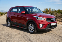 Hyundai Creta 2014-2020 Progi Boczné Maya Red (2 szt., Aluminium) zdjęcia 1