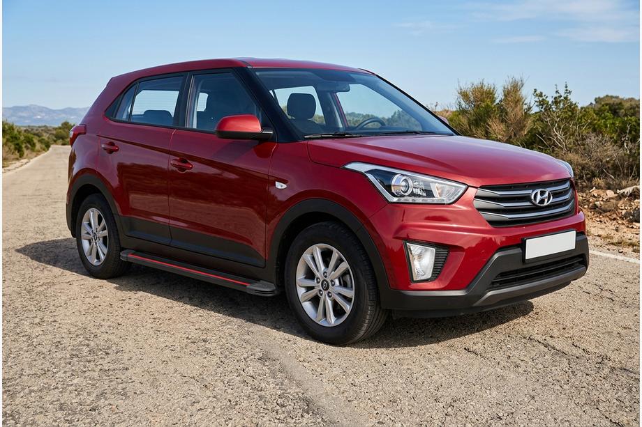 Hyundai Creta 2014-2020 Progi Boczné Maya Red (2 szt., Aluminium) Image