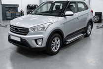 Hyundai Creta 2014-2020 Progi Boczné Rainbow (2 szt., Aluminium) zdjęcia 1