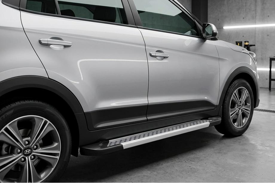 Hyundai Creta 2014-2020 Progi Boczné Vision New Grey (2 szt., Aluminium) Image