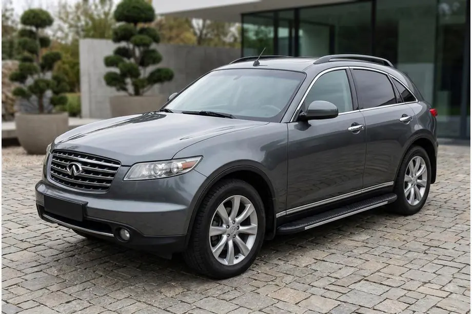 Infiniti FX 2003-2008 Progi Boczné Bosphore Grey (2 szt., Aluminium) Image