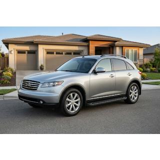 Progi Boczné Allmond Black (2 szt., Aluminium) Infiniti FX 2003-2008 zdjęcia 1