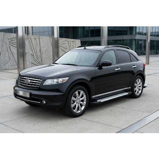 Progi boczne Allmond Grey (2 szt., aluminium) Infiniti FX 2003-2008 zdjęcia 1
