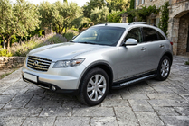 Infiniti FX 2003-2008 Progi Boczné Vision New Black (2 szt., Aluminium) zdjęcia 1