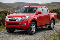 Isuzu D-Max 2011-2019 Progi Boczné Maya Red (2 szt., Aluminium) zdjęcia 1