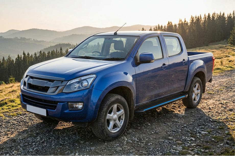Isuzu D-Max 2011-2019 Progi Boczné Maya Blue (2 szt., Aluminium) Image