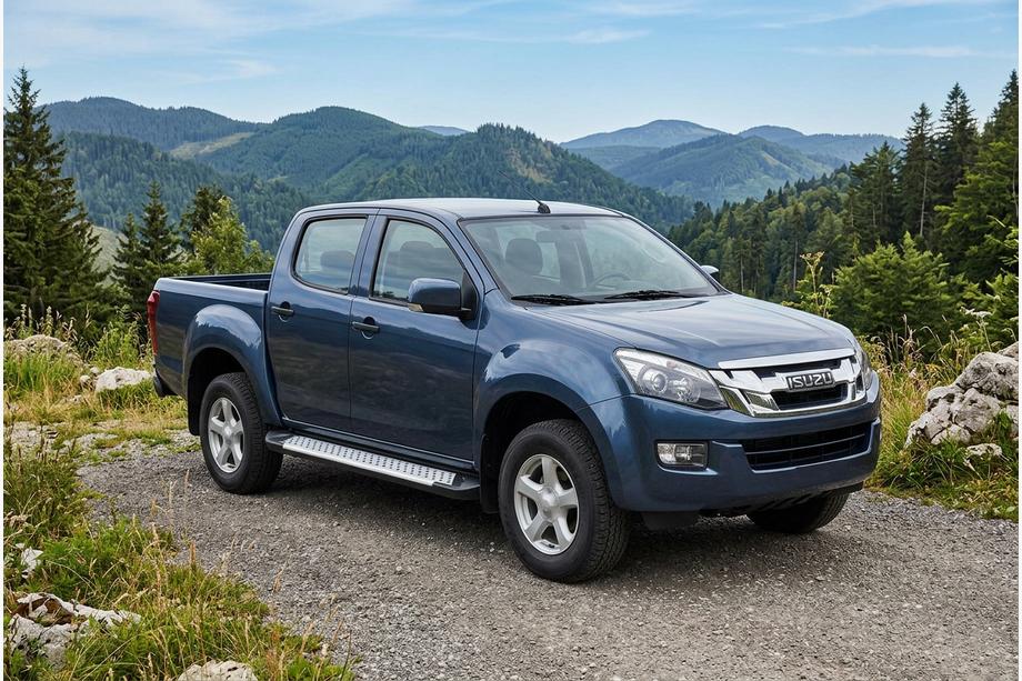 Isuzu D-Max 2011-2019 Progi boczne Allmond Grey (2 szt., aluminium) Image