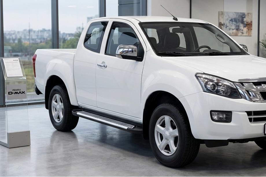 Isuzu D-Max 2011-2019 Progi Boczne Line (2 szt., Aluminium) Image