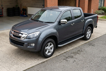 Isuzu D-Max 2011-2019 Progi Boczne Tayga Grey (2 szt., Aluminium) zdjęcia 1