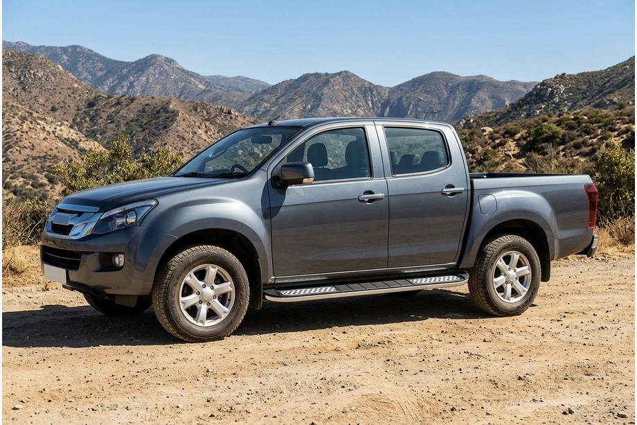 Isuzu D-Max 2011-2019 Progi Boczné Tayga V2 (2 szt., Aluminium) Image