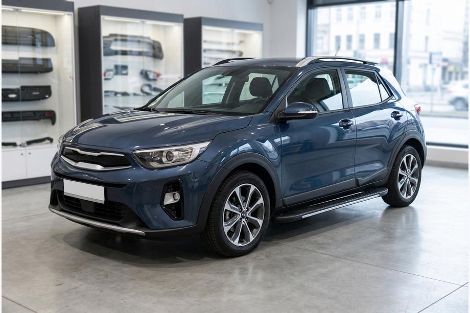 Kia Stonic 2017- Progi boczne Bosphorus Grey (2 szt., aluminium) Image