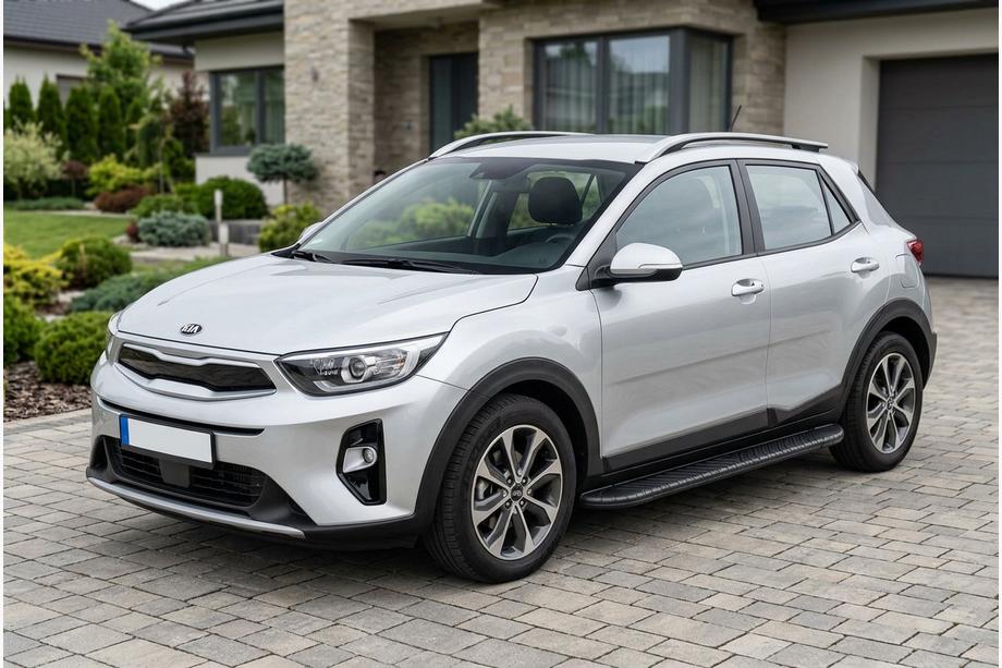Kia Stonic 2017- Progi Boczné Bosphorus Black (2 szt., Aluminium) Image