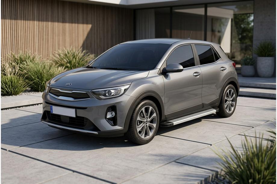 Kia Stonic 2017- Progi Boczne Maya V2 (2 szt., Aluminium) Image