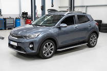 Kia Stonic 2017- Progi Boczné Maydos V1 (2 szt., Aluminium) zdjęcia 1