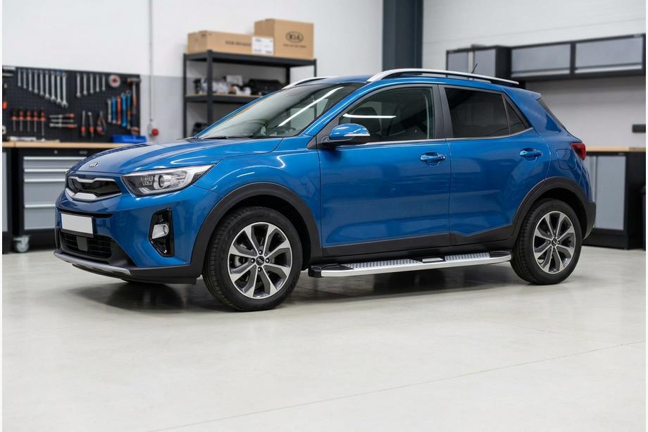 Kia Stonic 2017- Progi Boczne Mevsim Grey (2 szt., Aluminium) Image