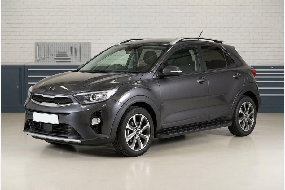 Kia Stonic 2017- Progi Boczné Allmond Black (2 szt., Aluminium) Image